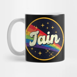 Jain // Rainbow In Space Vintage Grunge-Style Mug